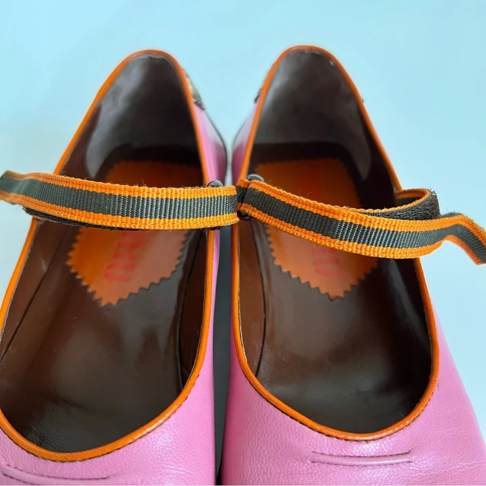 Rare Miu Miu  Vintage Flat Shoes SS1999 Y2K Pink with Snake Accents - EU 36.5 - Picture 8 of 14